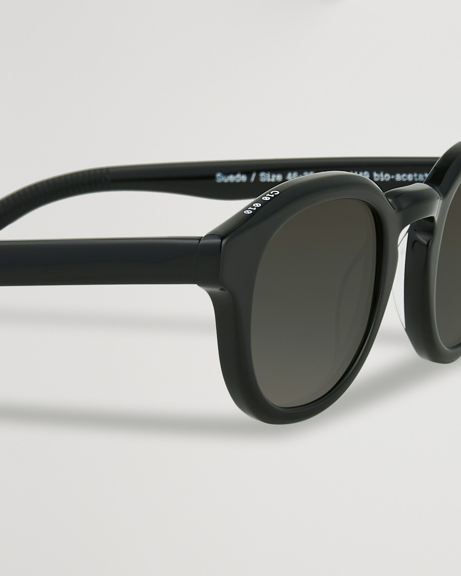 Men | James Ay Suede Sunglasses Black | James Ay | Suede Sunglasses Black