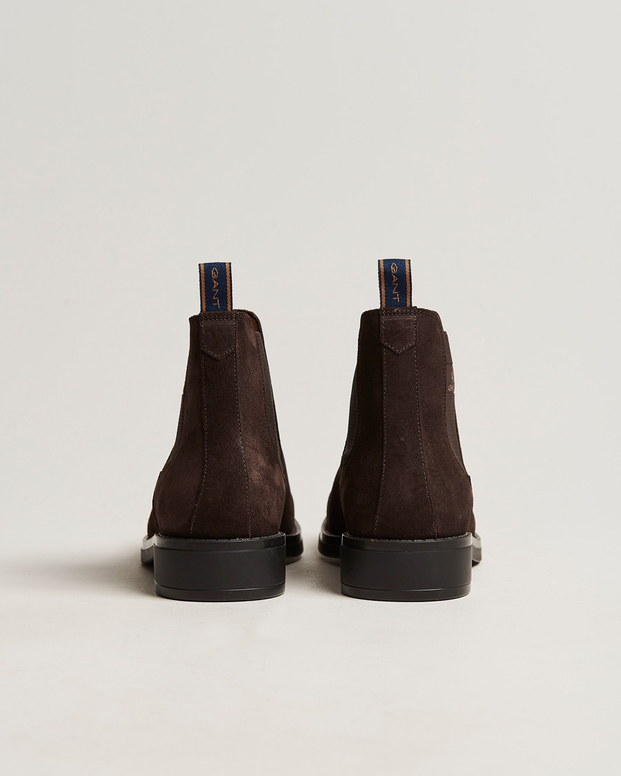 Men | GANT Brookly Suede Chelsea Boot Dark Brown | GANT | Brookly Suede Chelsea Boot Dark Brown