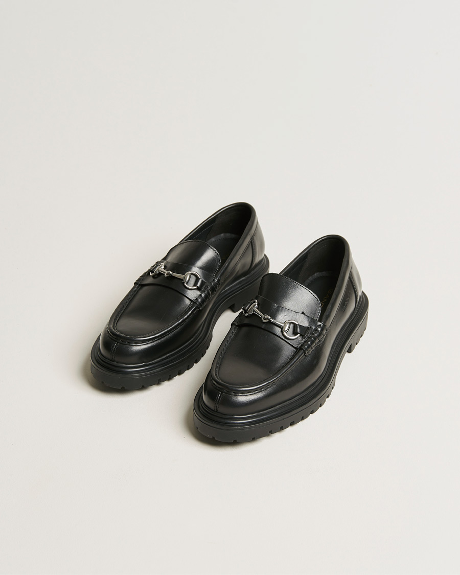 Men | GANT Jackmote Leather Horsebit Loafer Black | GANT | Jackmote Leather Horsebit Loafer Black