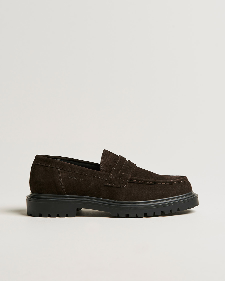 Men | GANT Jackmote Suede Loafter Dark Brown | GANT | Jackmote Suede Loafter Dark Brown