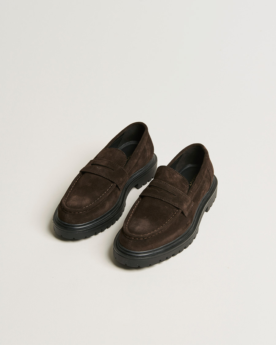 Men | Shoes | GANT | Jackmote Suede Loafter Dark Brown