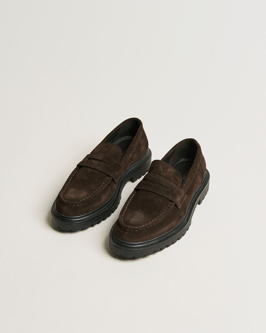 Men | GANT Jackmote Suede Loafter Dark Brown | GANT | Jackmote Suede Loafter Dark Brown