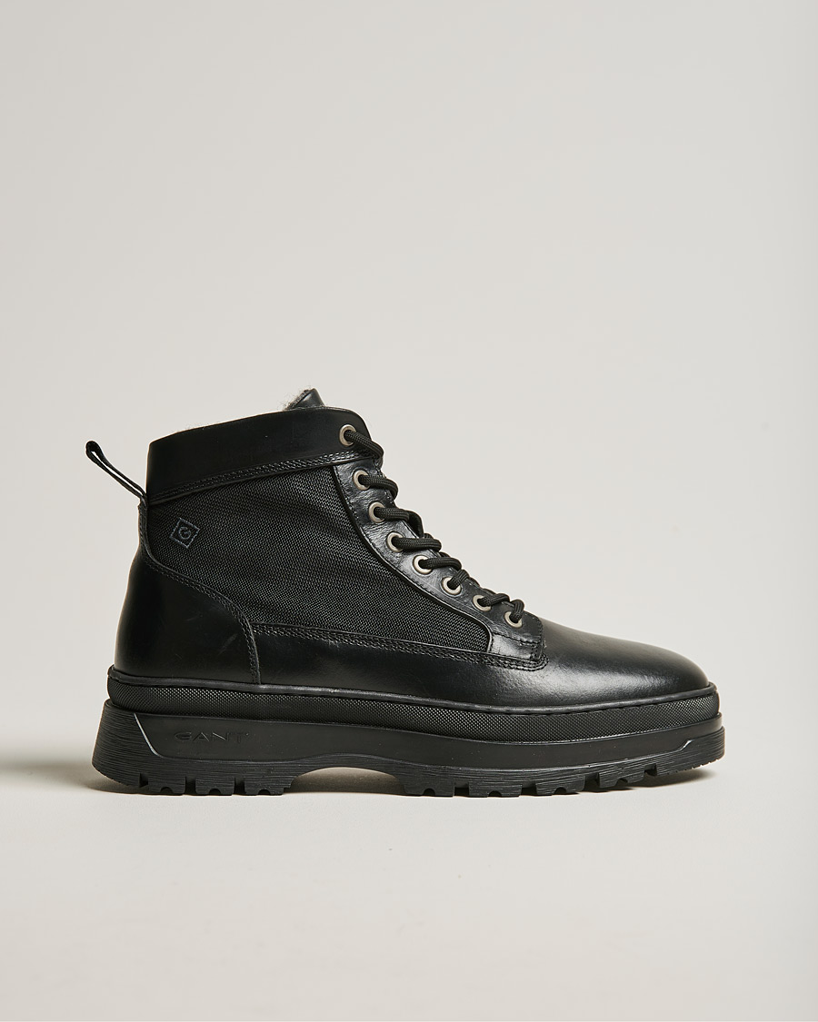 Men | GANT St Grip Mid Lace Boot Black | GANT | St Grip Mid Lace Boot Black