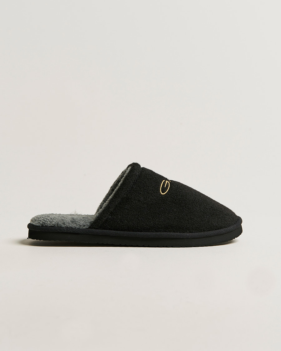 Men | GANT Tamaware Terry Slippers Black | GANT | Tamaware Terry Slippers Black