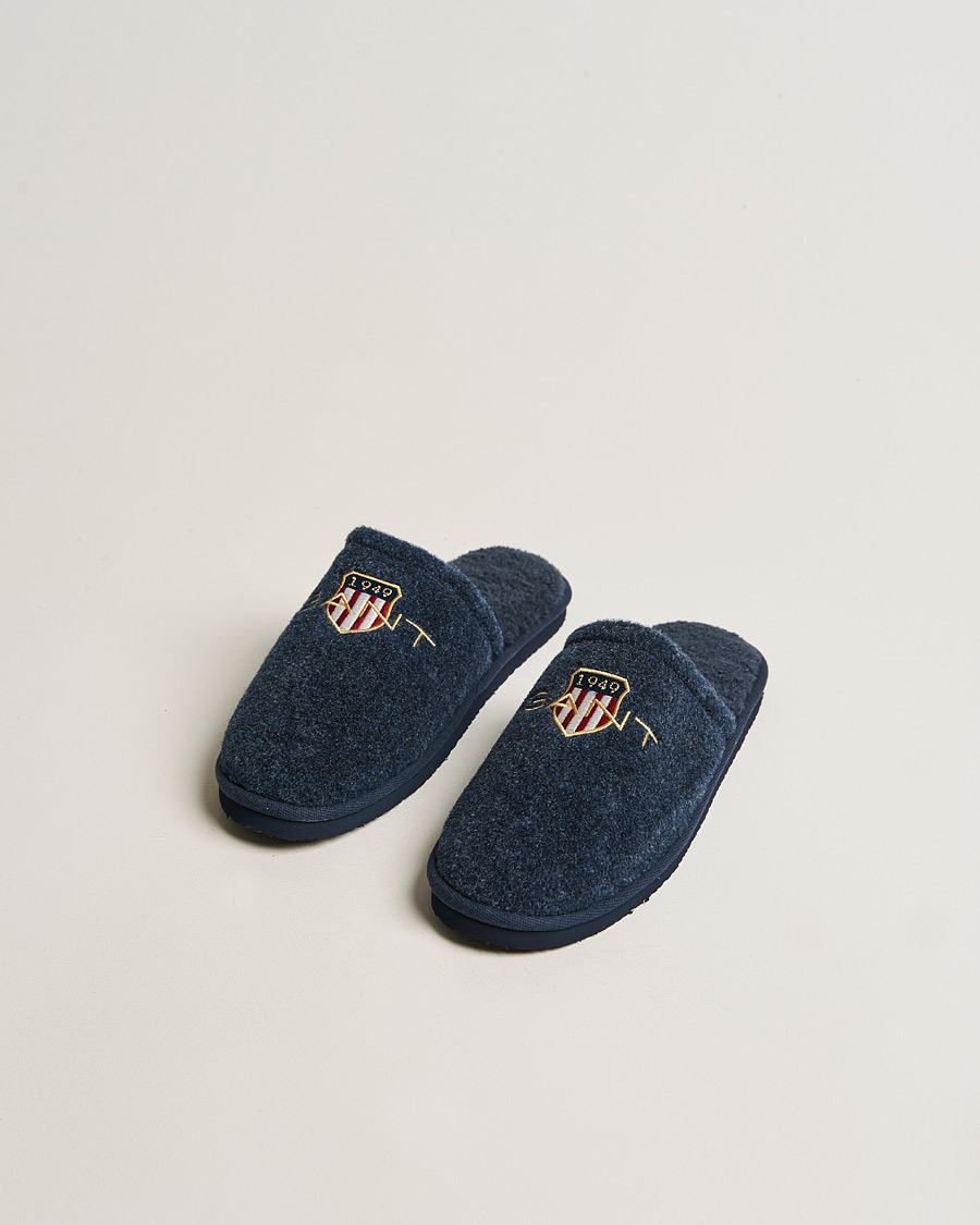 Men | GANT Tamaware Terry Slippers Marine | GANT | Tamaware Terry Slippers Marine
