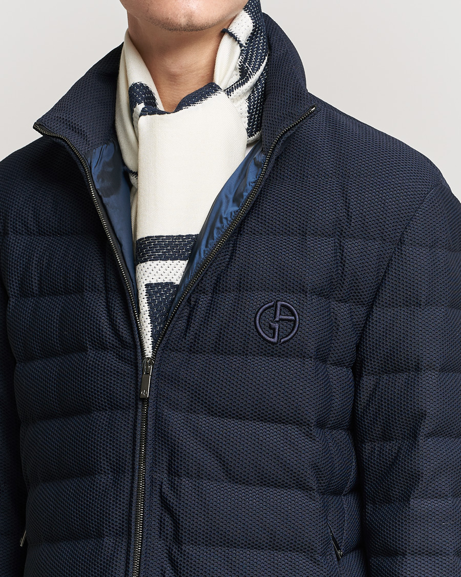 Men | Giorgio Armani Cashmere/Silk Scarf White | Giorgio Armani | Cashmere/Silk Scarf White