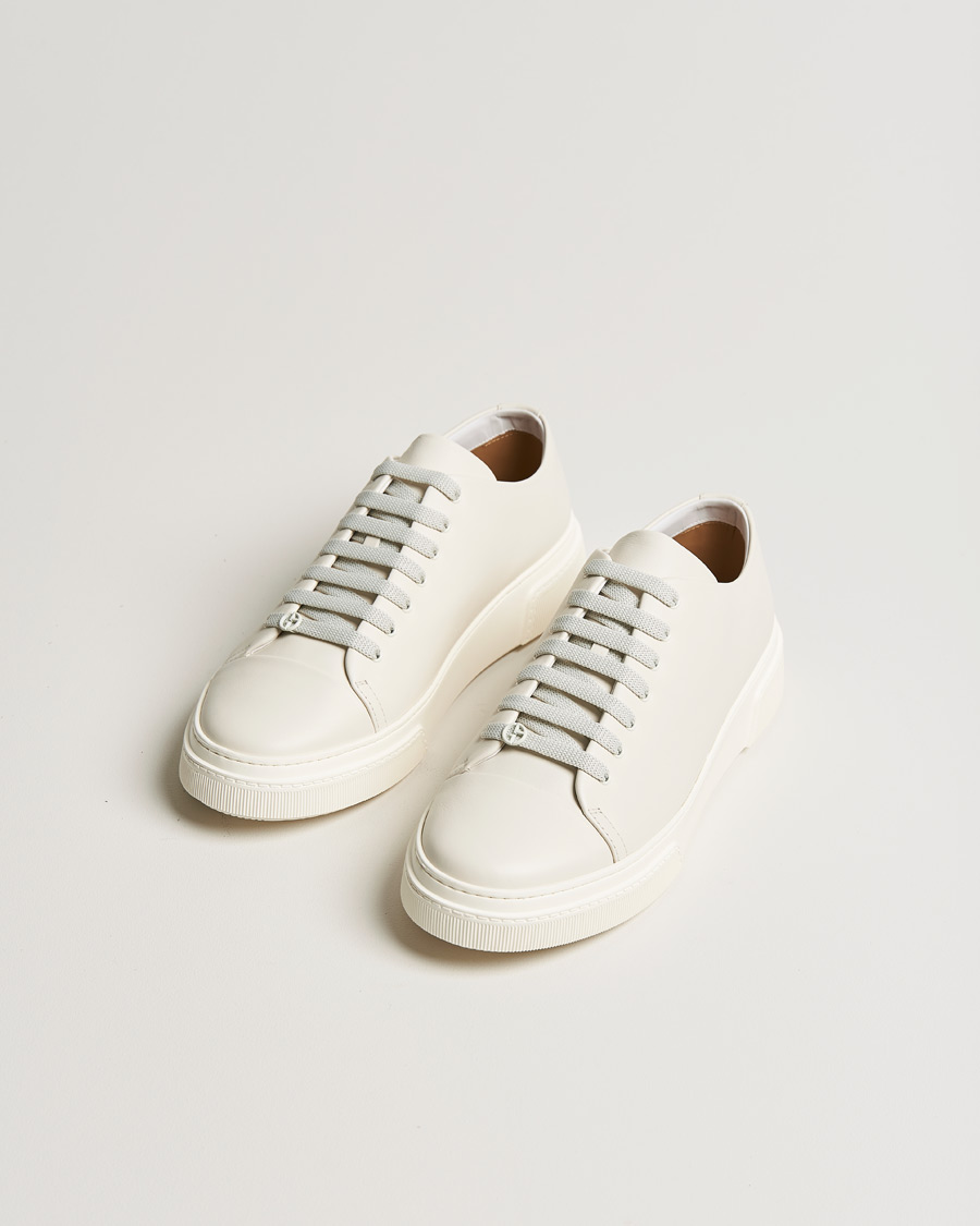 Men |  | Giorgio Armani | Plain Sneakers Off White