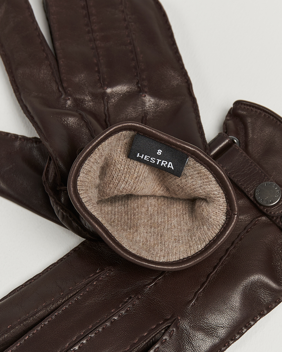 Men | Accessories | Hestra | Jake Wool Lined Buckle Glove Espresso