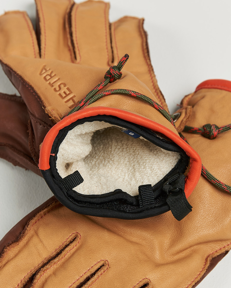 Men | Gloves | Hestra | Wakayama Leather Ski Glove Cognac/Brown