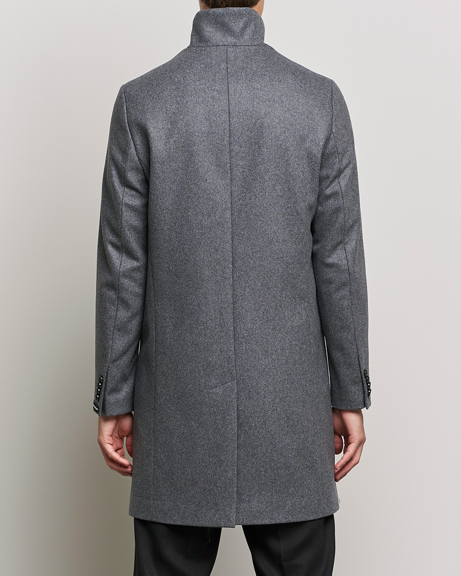 Men | Coats & Jackets | J.Lindeberg | Holger 2.0 Melton Coat Volcanic Ash