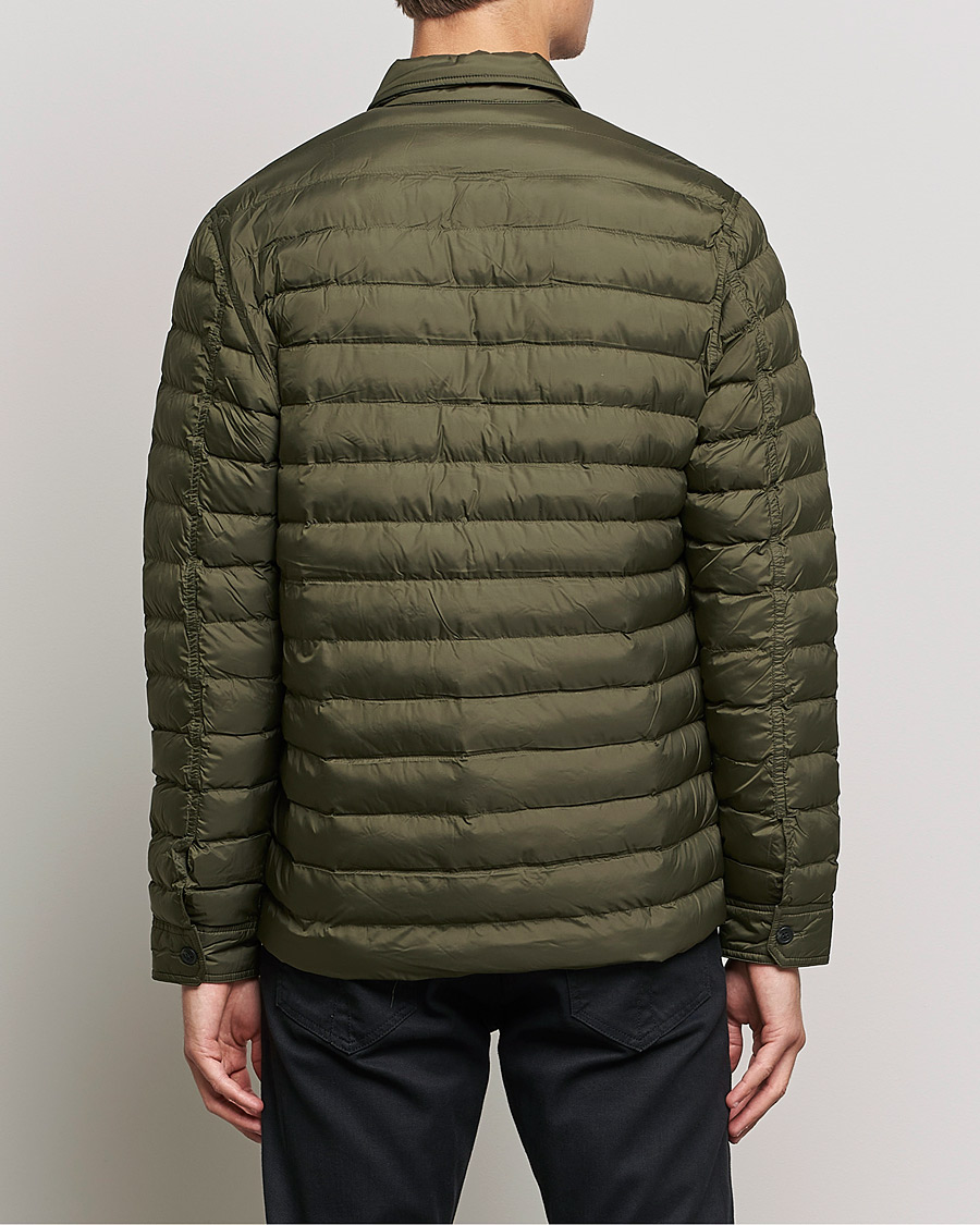 Men | Shirts | J.Lindeberg | Gorman Quilted Overshirt Forest Green