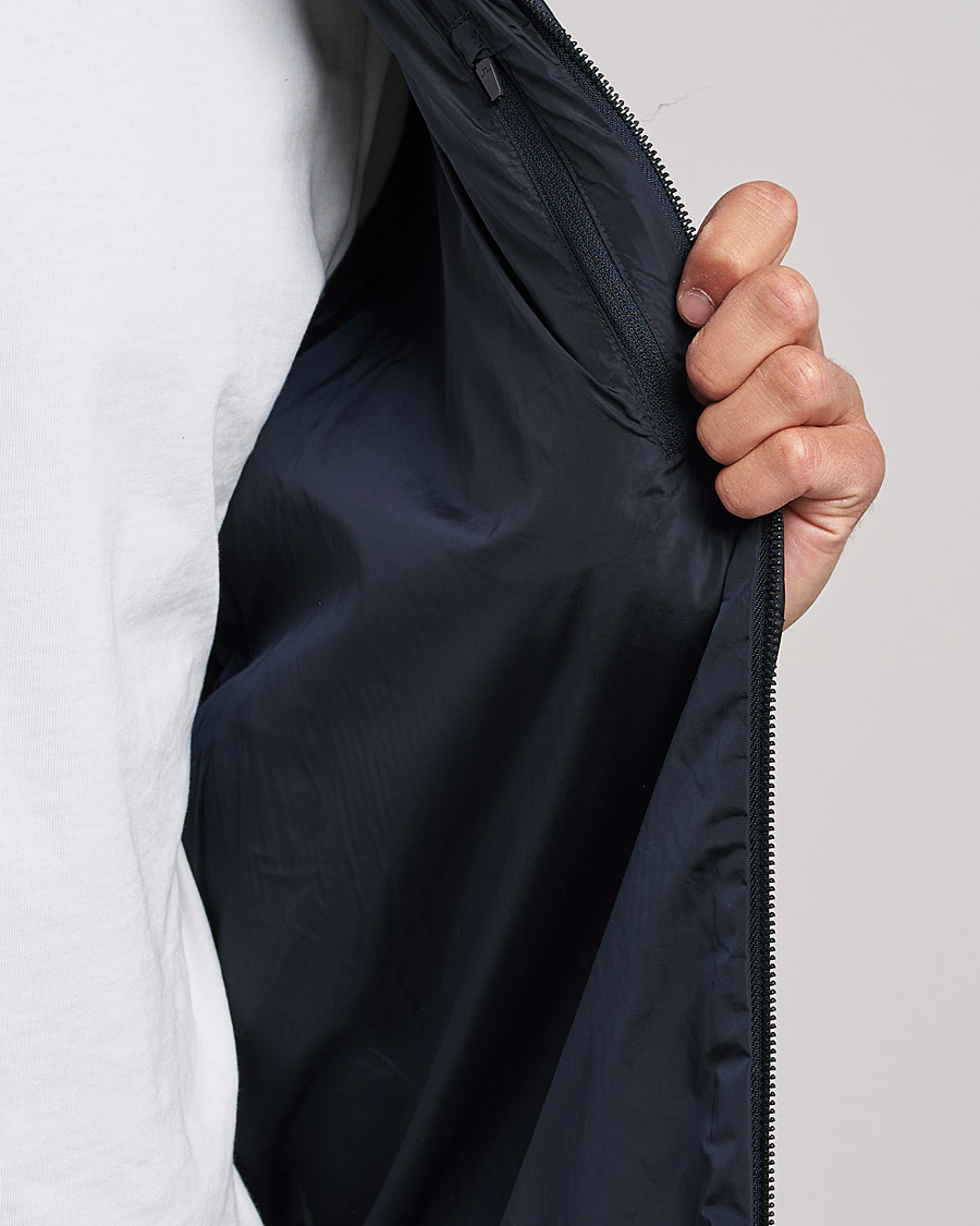 Men | Sweaters & Knitwear | J.Lindeberg | Beck Knitted Hybrid Jacket Navy