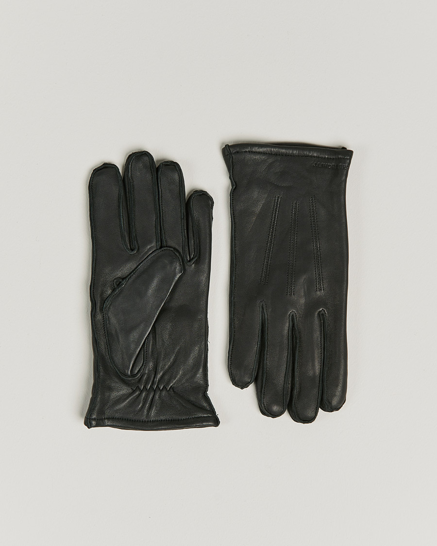 Men | J.Lindeberg Milo Leather Glove Black | J.Lindeberg | Milo Leather Glove Black