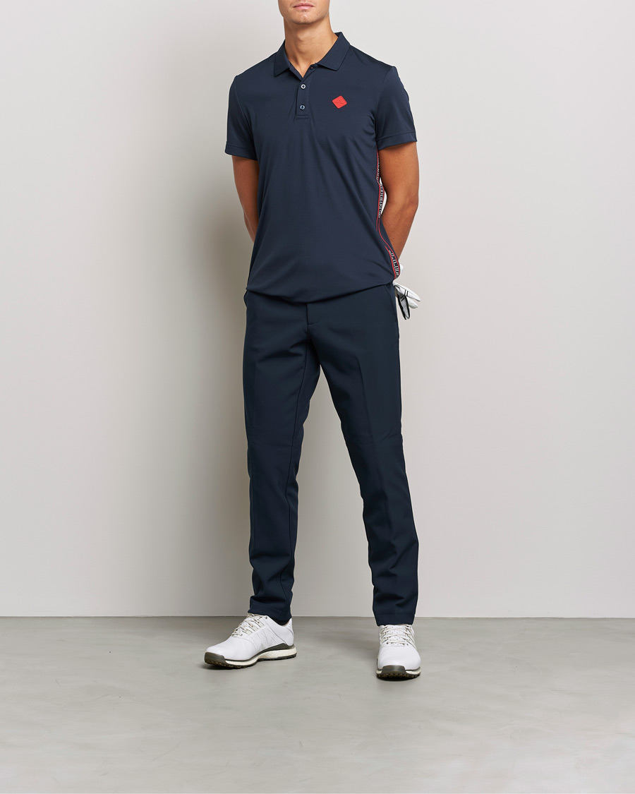 Men | Polo Shirts | J.Lindeberg | Diamond Regular Fit Polo Navy