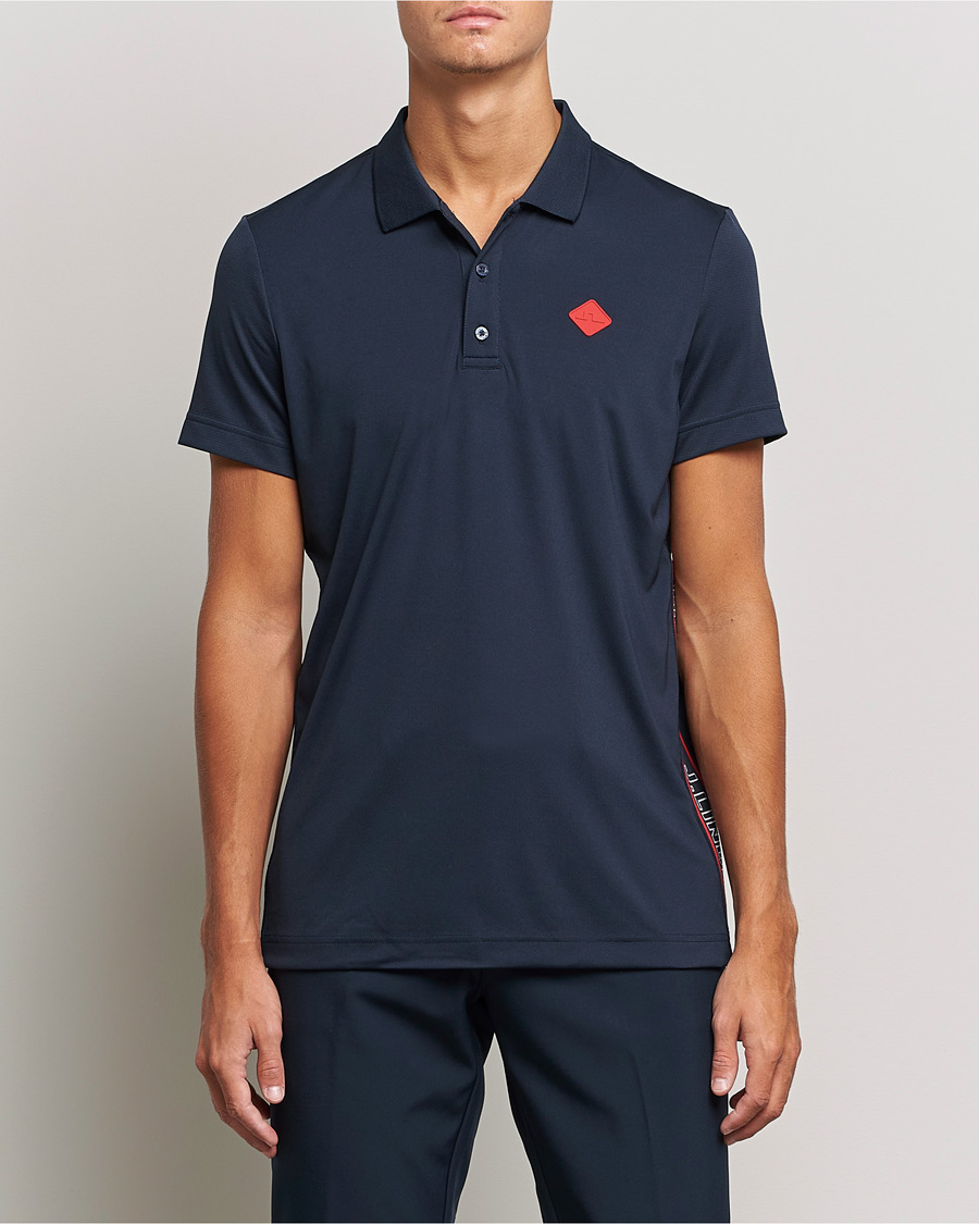 Men | Polo Shirts | J.Lindeberg | Diamond Regular Fit Polo Navy