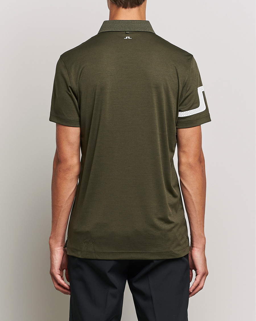 Men | Polo Shirts | J.Lindeberg | Heath Regular Fit Polo Forest Melange