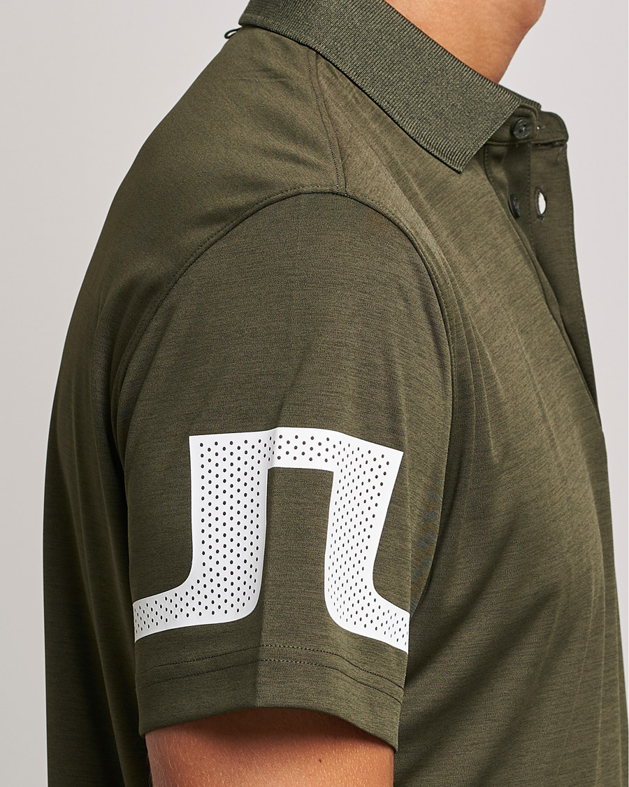 Men | Polo Shirts | J.Lindeberg | Heath Regular Fit Polo Forest Melange