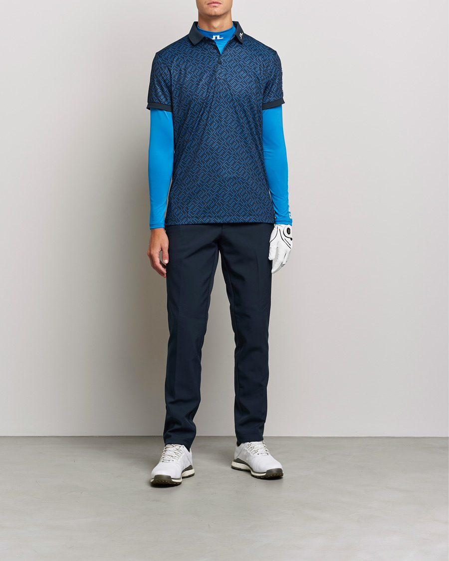 Men | T-Shirts | J.Lindeberg | Aello Soft Compression T-Shirt Directoire Blue