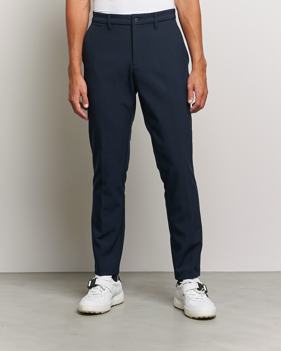 Men | Trousers | J.Lindeberg | Ellot Bonded Fleece Pants Navy