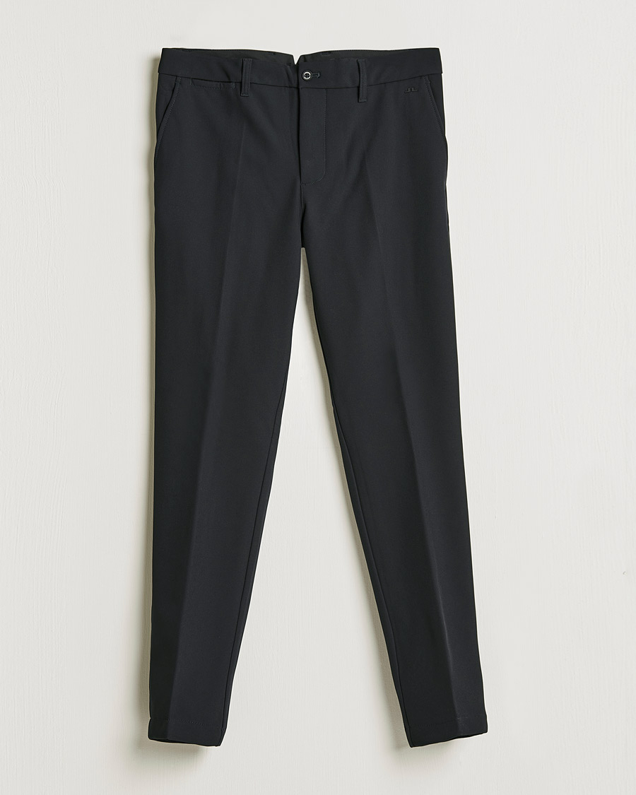 Men | Functional Trousers | J.Lindeberg | Ellot Bonded Fleece Pants Black