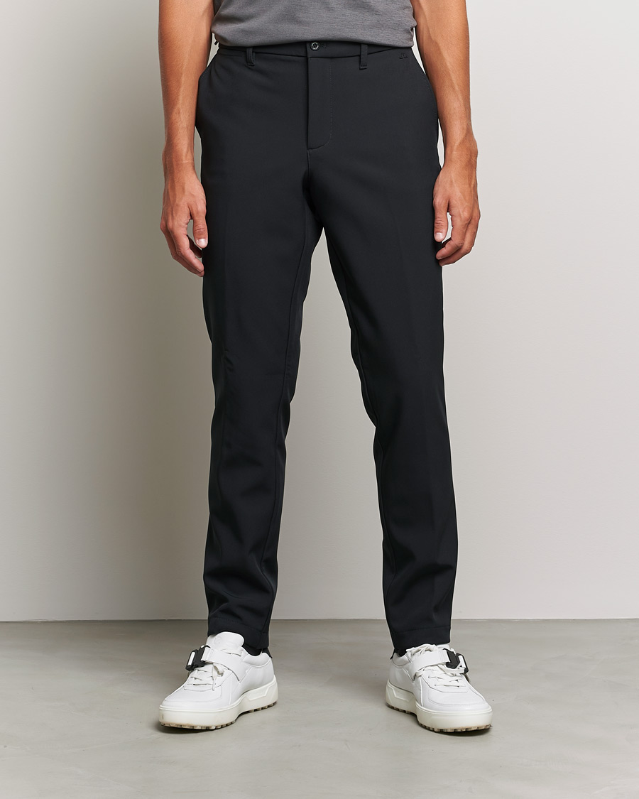 Men | Trousers | J.Lindeberg | Ellot Bonded Fleece Pants Black