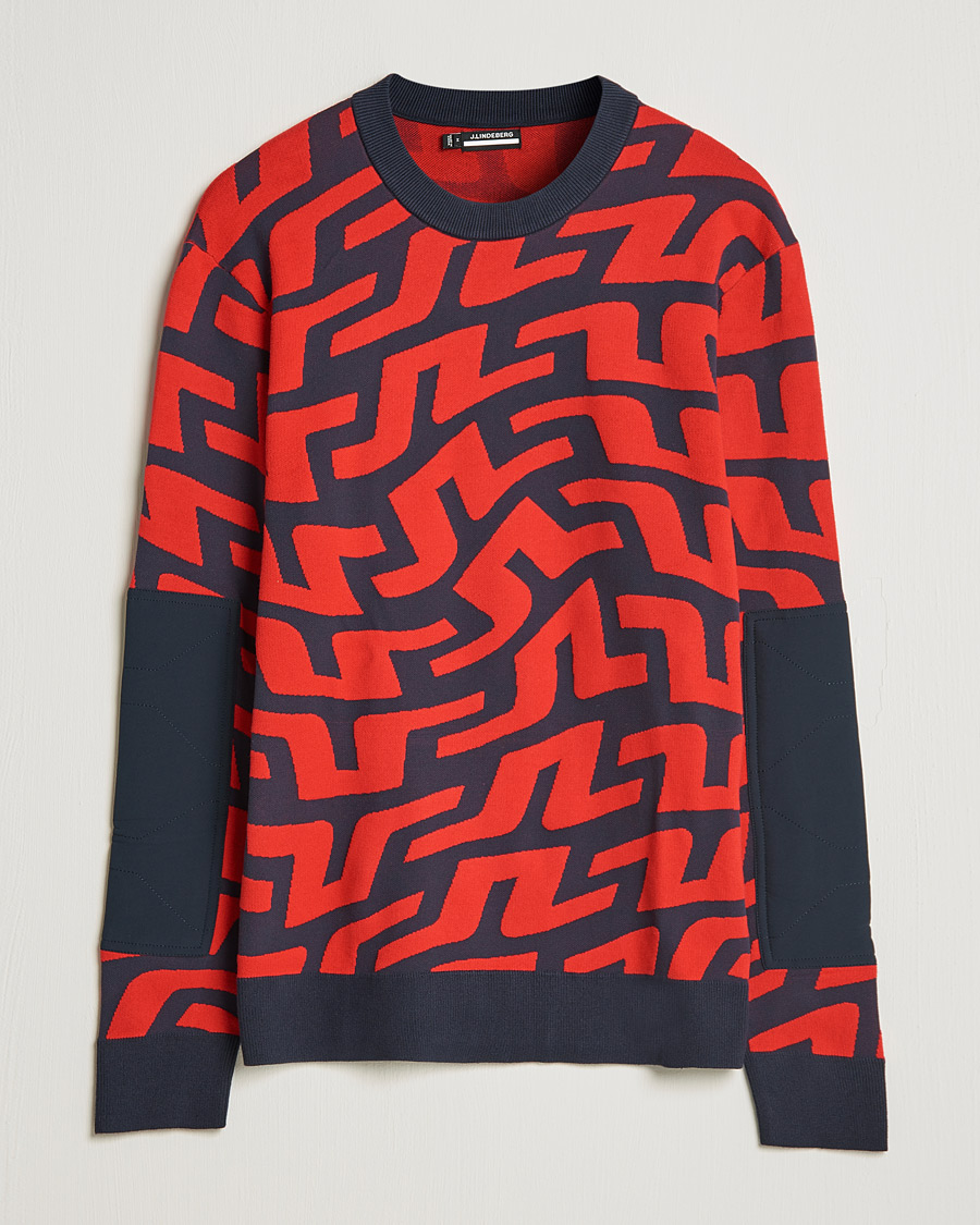Men | Sweaters & Knitwear | J.Lindeberg | Swirl Knitted Sweater Bridge Swirl