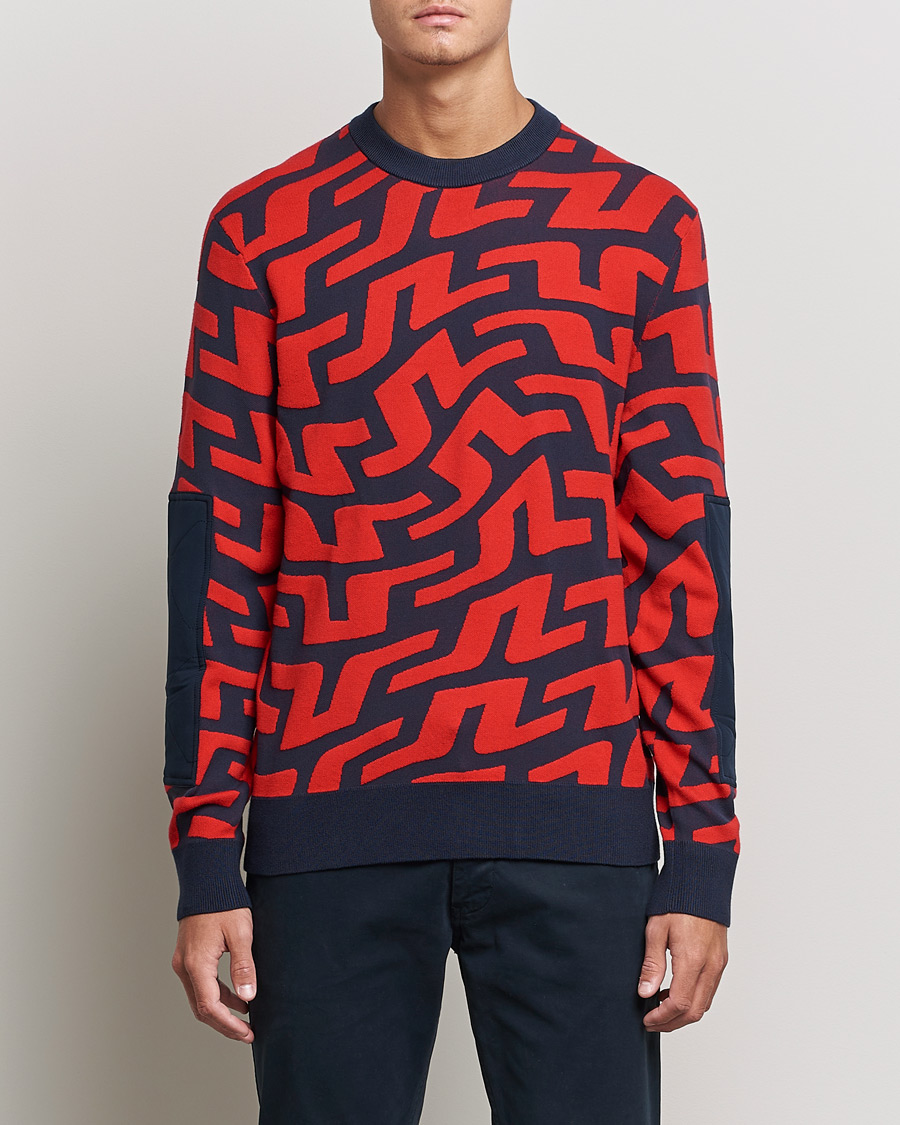 Men | Sweaters & Knitwear | J.Lindeberg | Swirl Knitted Sweater Bridge Swirl
