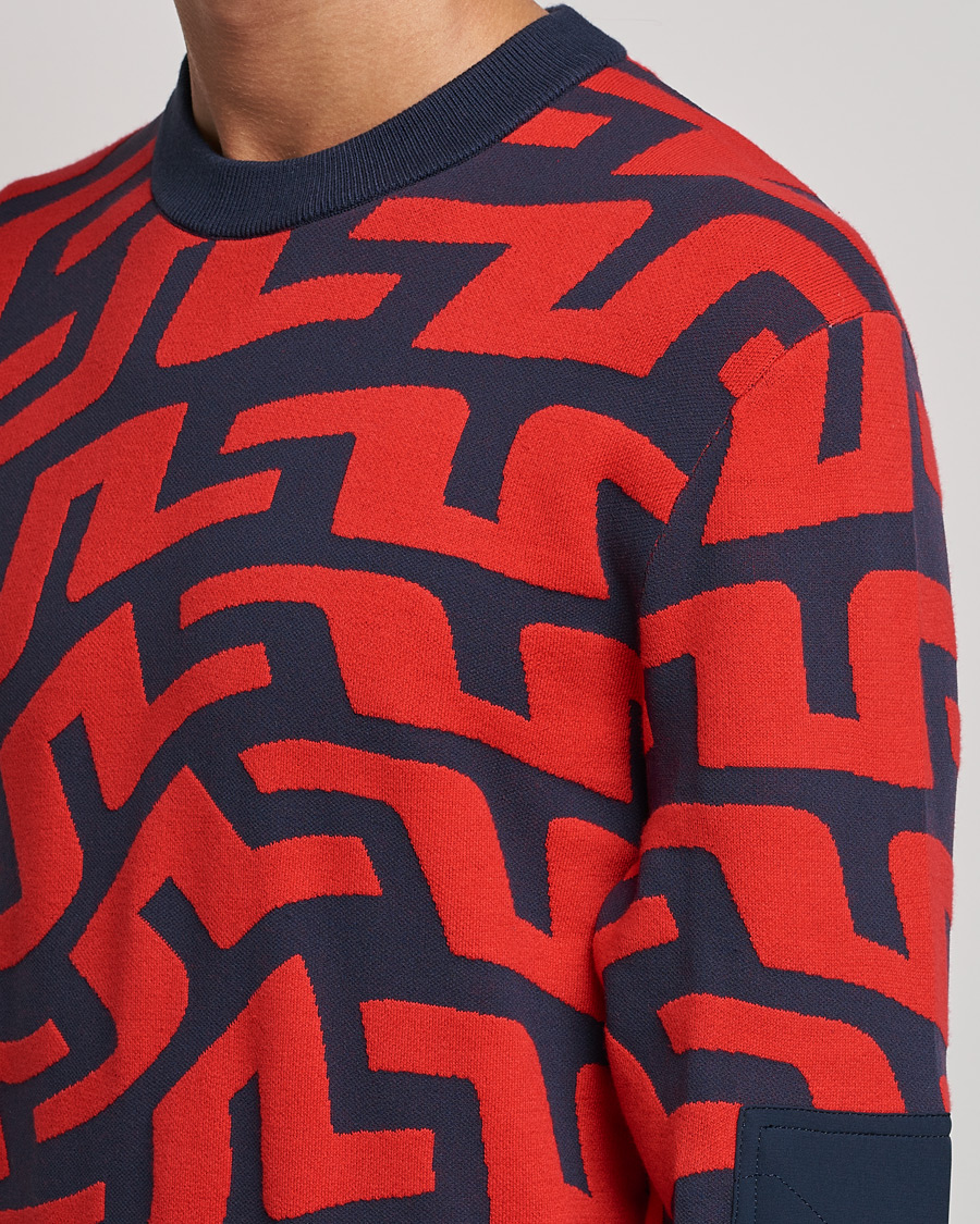 Men | Sweaters & Knitwear | J.Lindeberg | Swirl Knitted Sweater Bridge Swirl