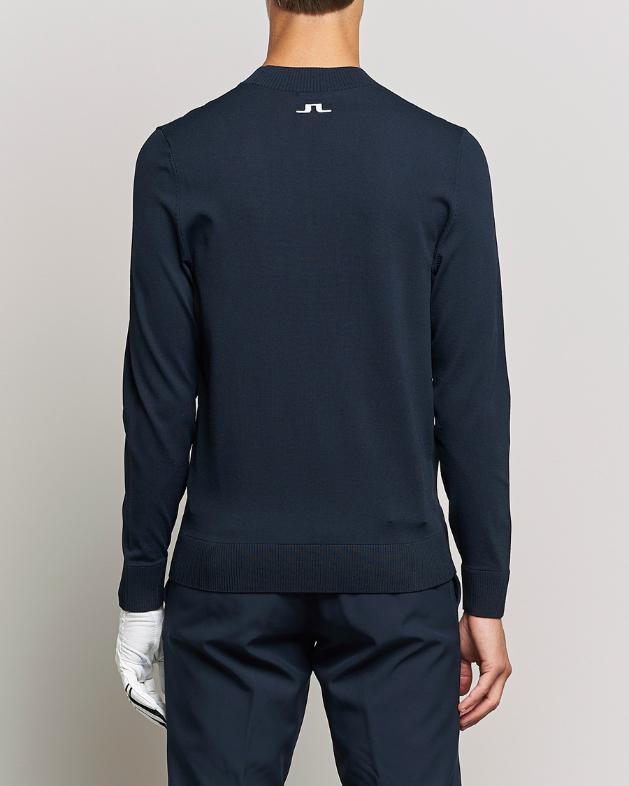 Men | Sweaters & Knitwear | J.Lindeberg | Gus Knitted Golf Sweater Navy