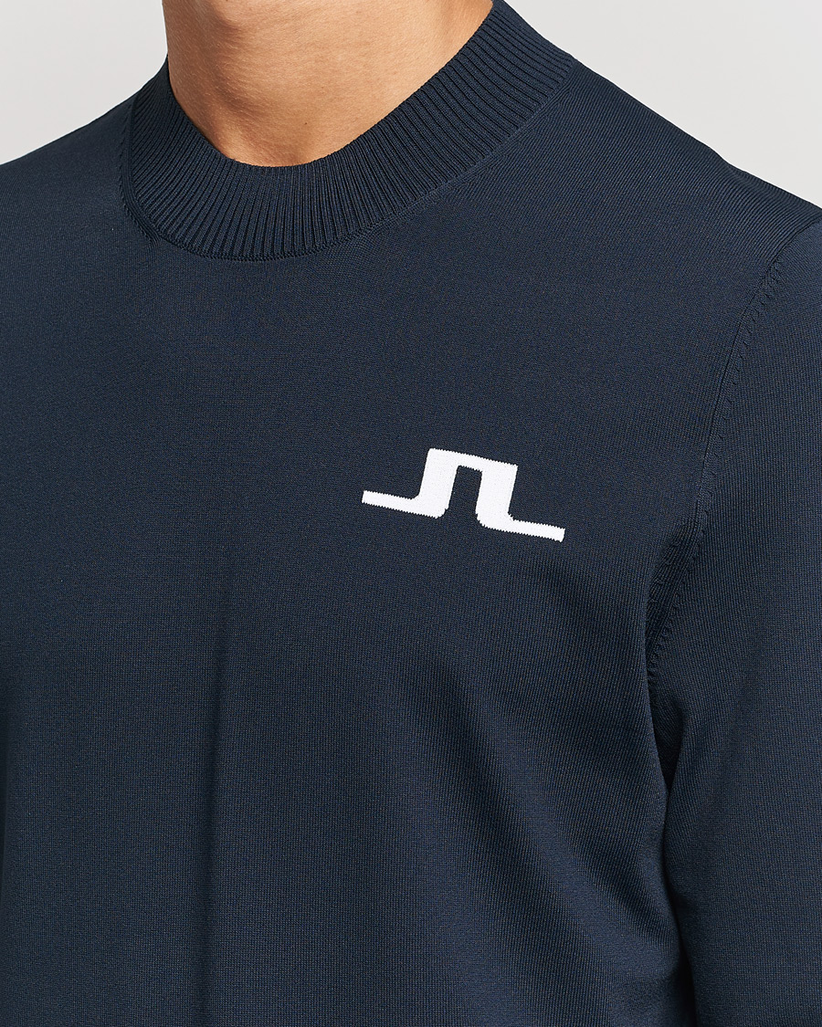 Men | Sweaters & Knitwear | J.Lindeberg | Gus Knitted Golf Sweater Navy