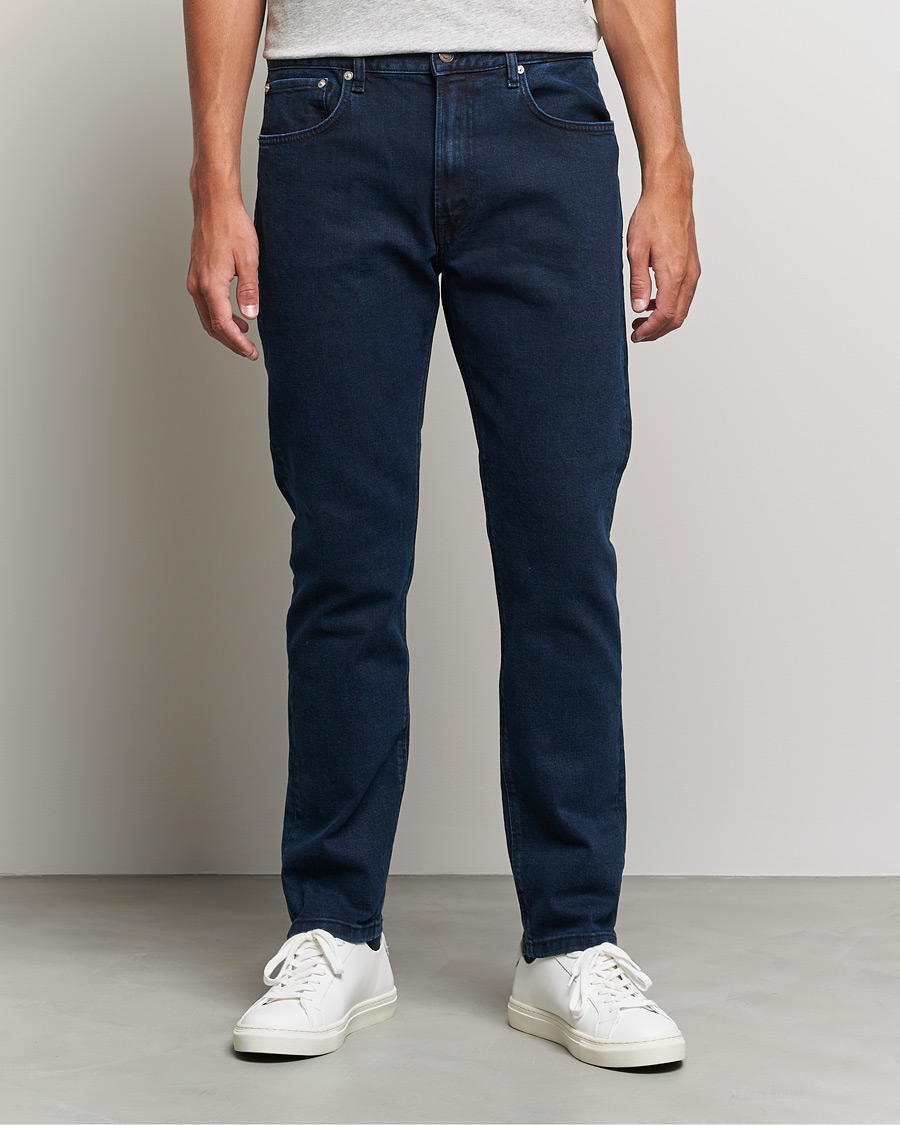 Men | Tapered fit | Jeanerica | TM005 Tapered Jeans Blue Black
