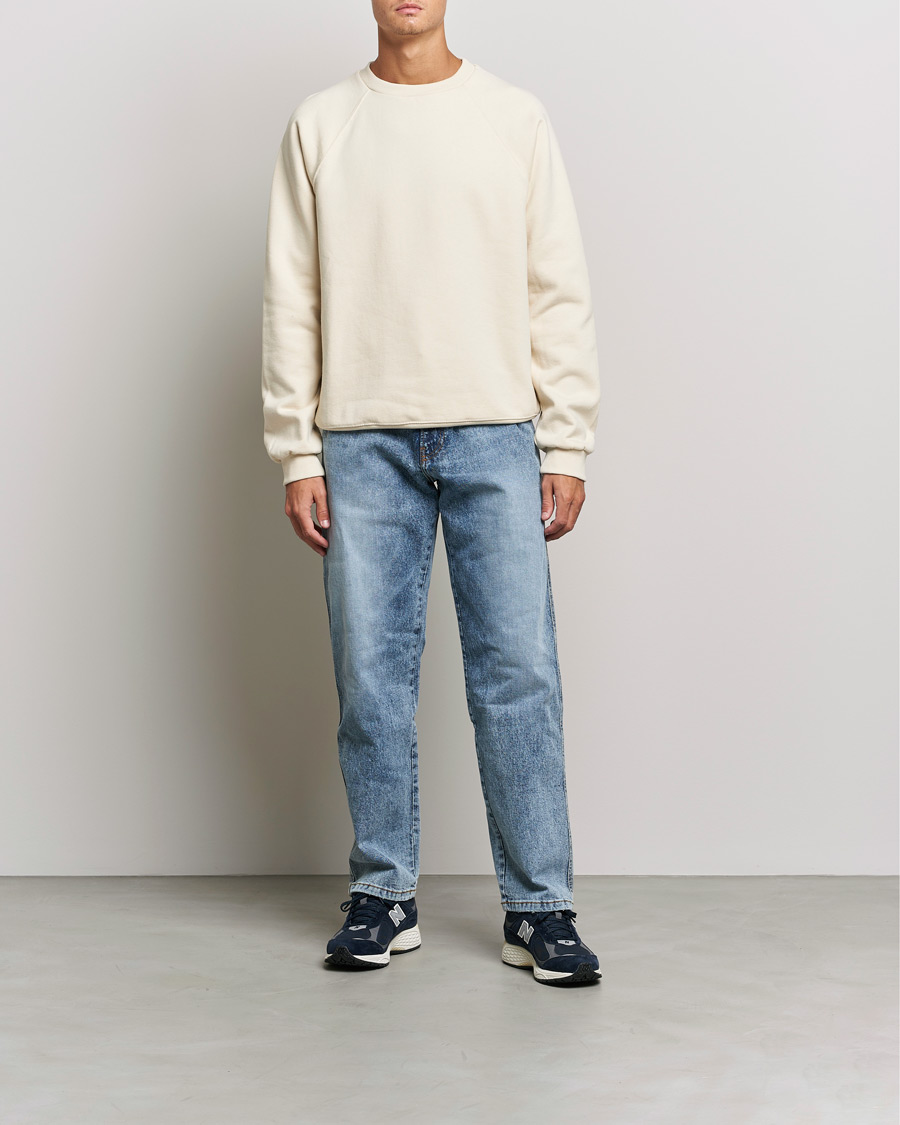 Men | Sweaters & Knitwear | Jeanerica | Arc Raglan Sweater Shortbread Beige