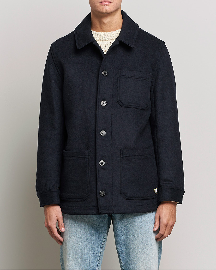 Men | Coats & Jackets | Armor-lux | Veste Heriagte Wool Jacket Navy