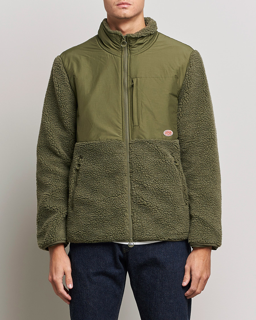 Men | Sweaters & Knitwear | Armor-lux | Sherpa Fleece Jacket Miltary