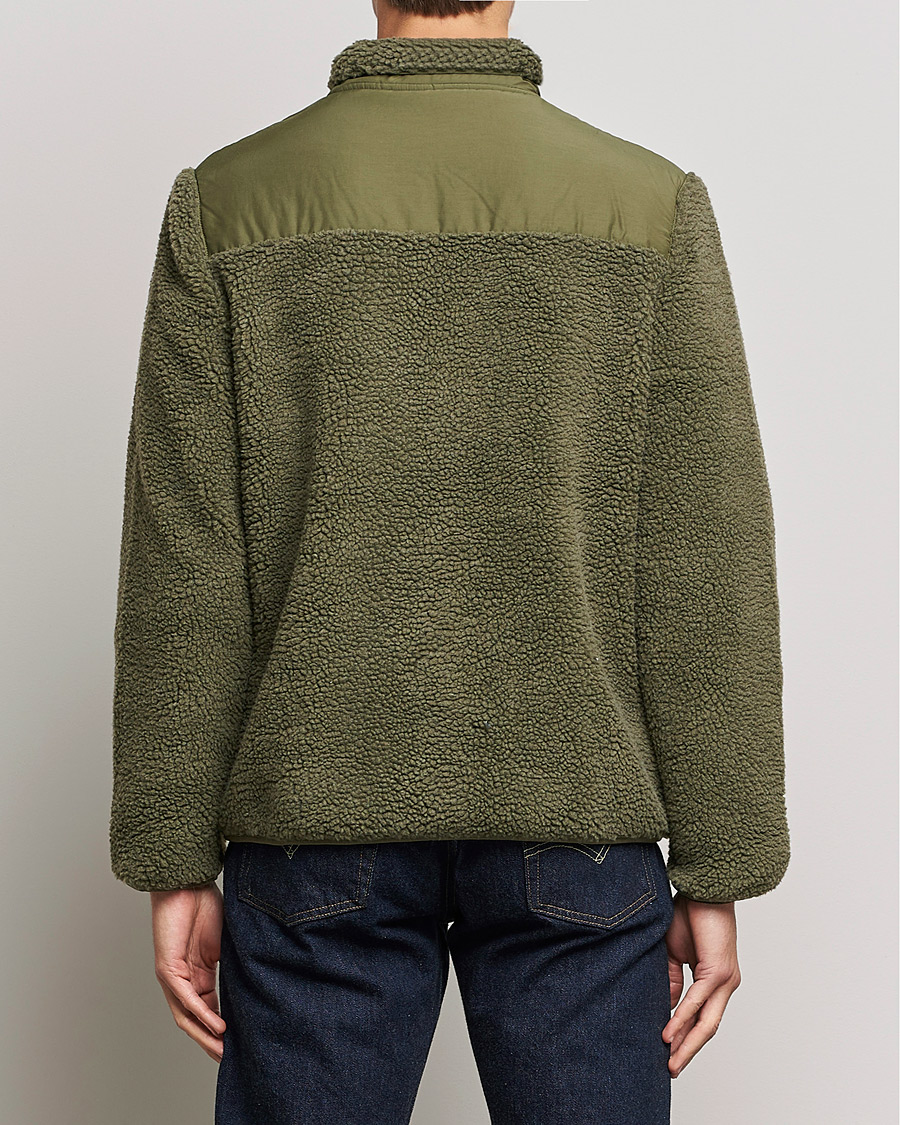 Men | Sweaters & Knitwear | Armor-lux | Sherpa Fleece Jacket Miltary