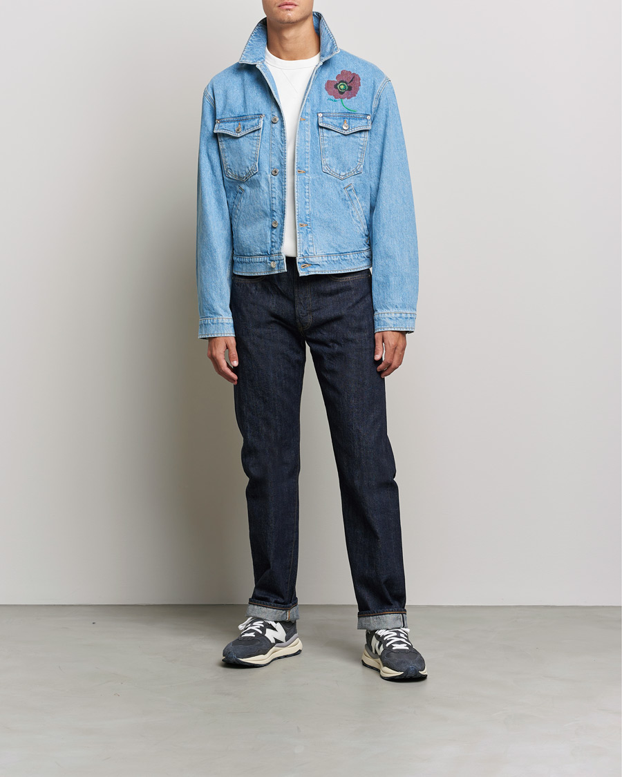 Men | Coats & Jackets | KENZO | Trucker Denim Jacket Sky Blue