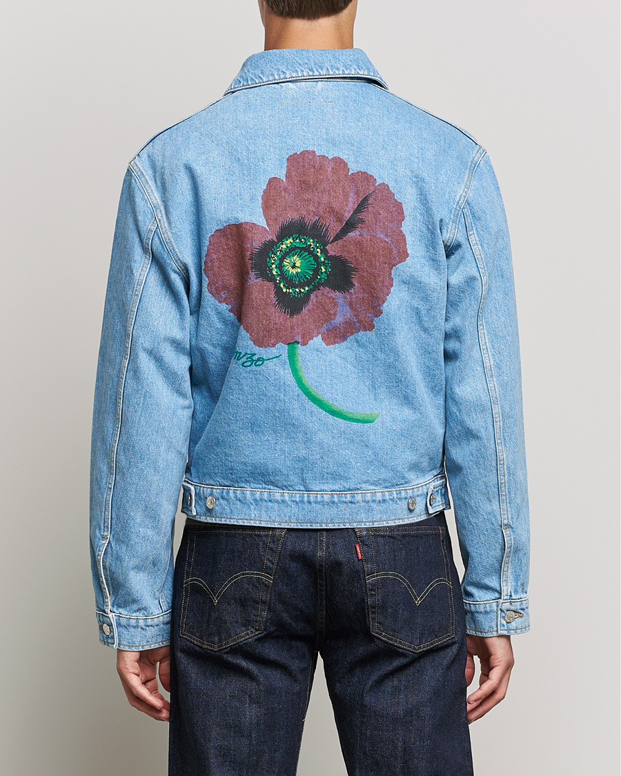Men | Coats & Jackets | KENZO | Trucker Denim Jacket Sky Blue