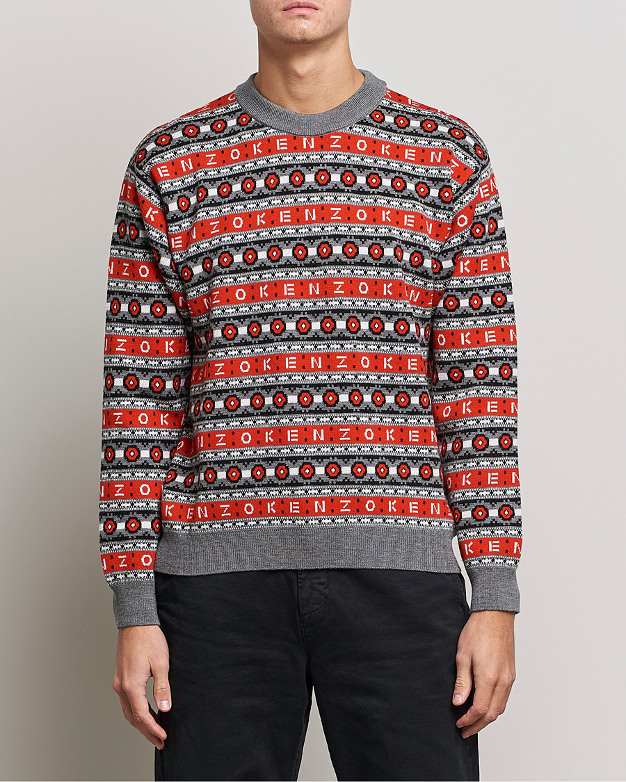 Men | Christmas sweaters | KENZO | Jacquard Jumper Medium Red
