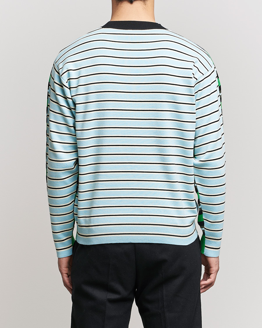 Men | Sweaters & Knitwear | KENZO | Stripes Wool Knitted Jumper Grass Green