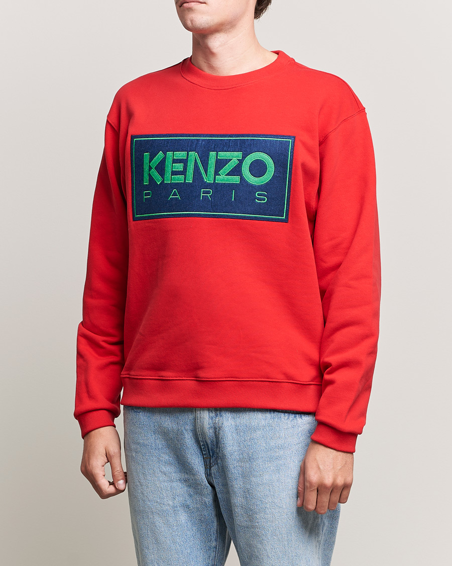 Men | Sweatshirts | KENZO | Paris Classic Crew Neck Sweatshirt Medium Red