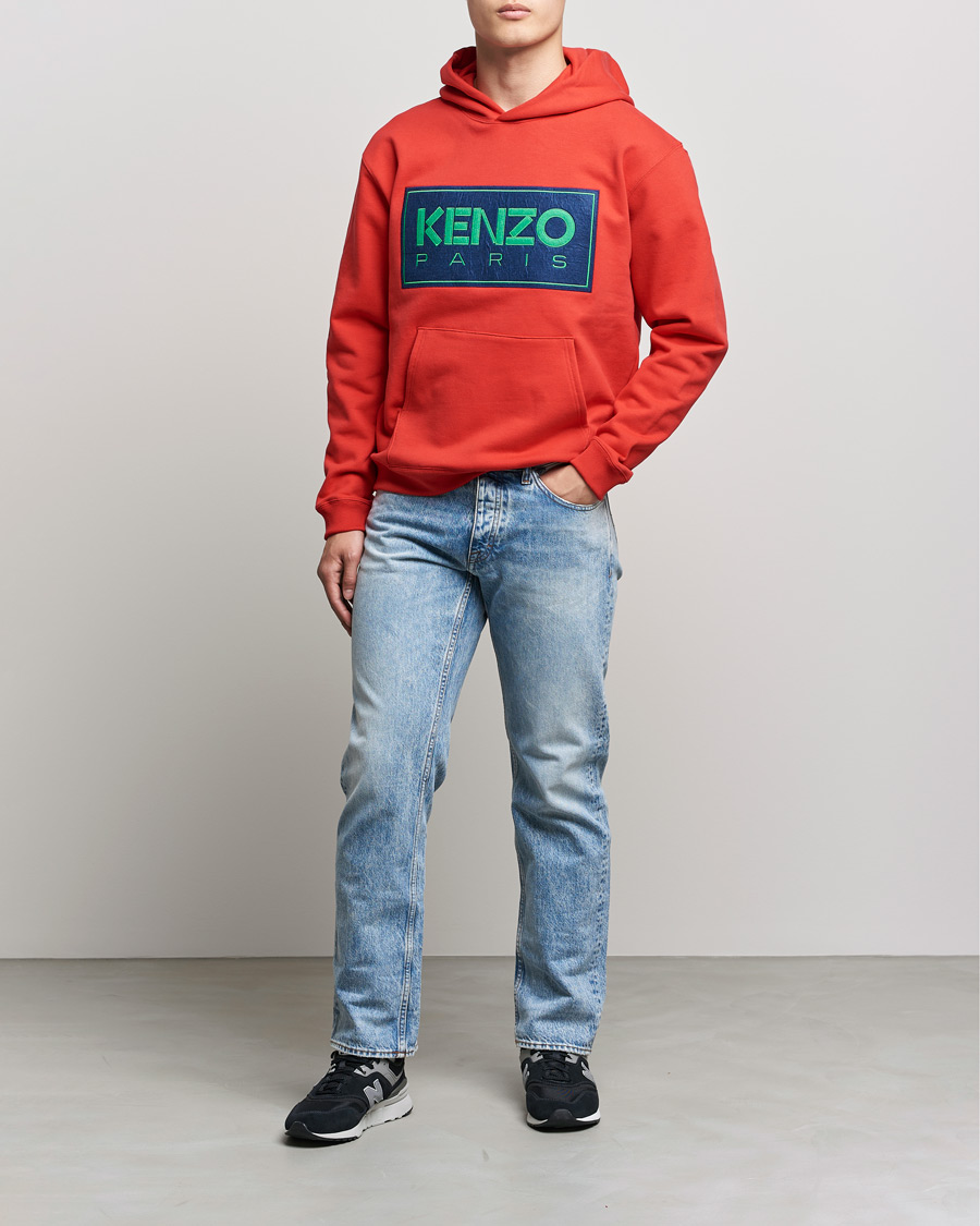 Men | Sweaters & Knitwear | KENZO | Paris Classic Hoodie Red