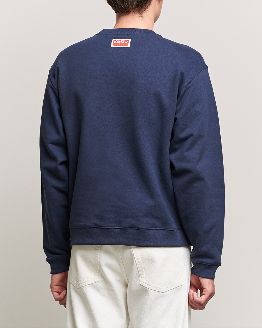 Men | Sweaters & Knitwear | KENZO | Logo Classic Sweatshirt Midnight Blue