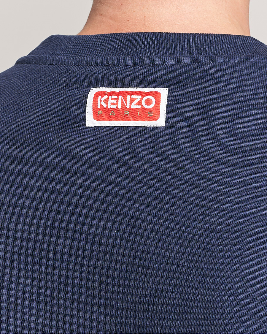 Men | Sweaters & Knitwear | KENZO | Logo Classic Sweatshirt Midnight Blue