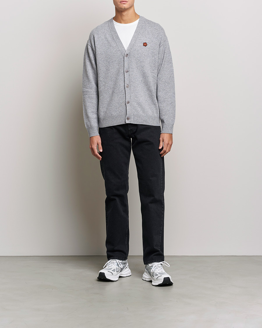 Men | Sweaters & Knitwear | KENZO | Wool Cardigan Misty Grey
