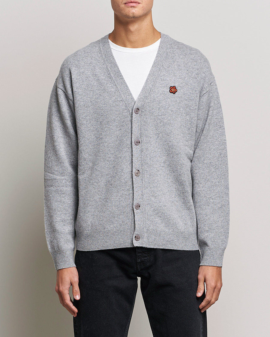 Men | Sweaters & Knitwear | KENZO | Wool Cardigan Misty Grey
