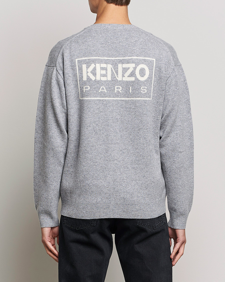 Men | Sweaters & Knitwear | KENZO | Wool Cardigan Misty Grey