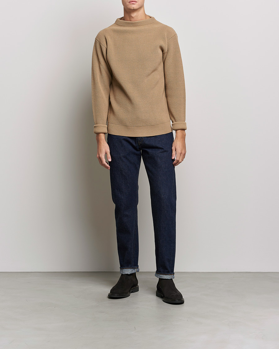 Men | Sweaters & Knitwear | Andersen-Andersen | Sailor Wool Crewneck Camel