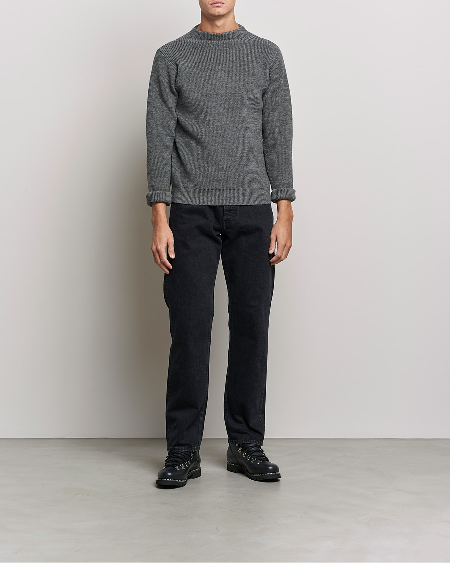 Men | Sweaters & Knitwear | Andersen-Andersen | Sailor Wool Crewneck Grey