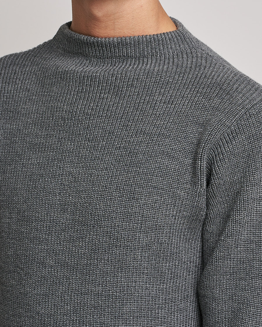 Men | Sweaters & Knitwear | Andersen-Andersen | Sailor Wool Crewneck Grey