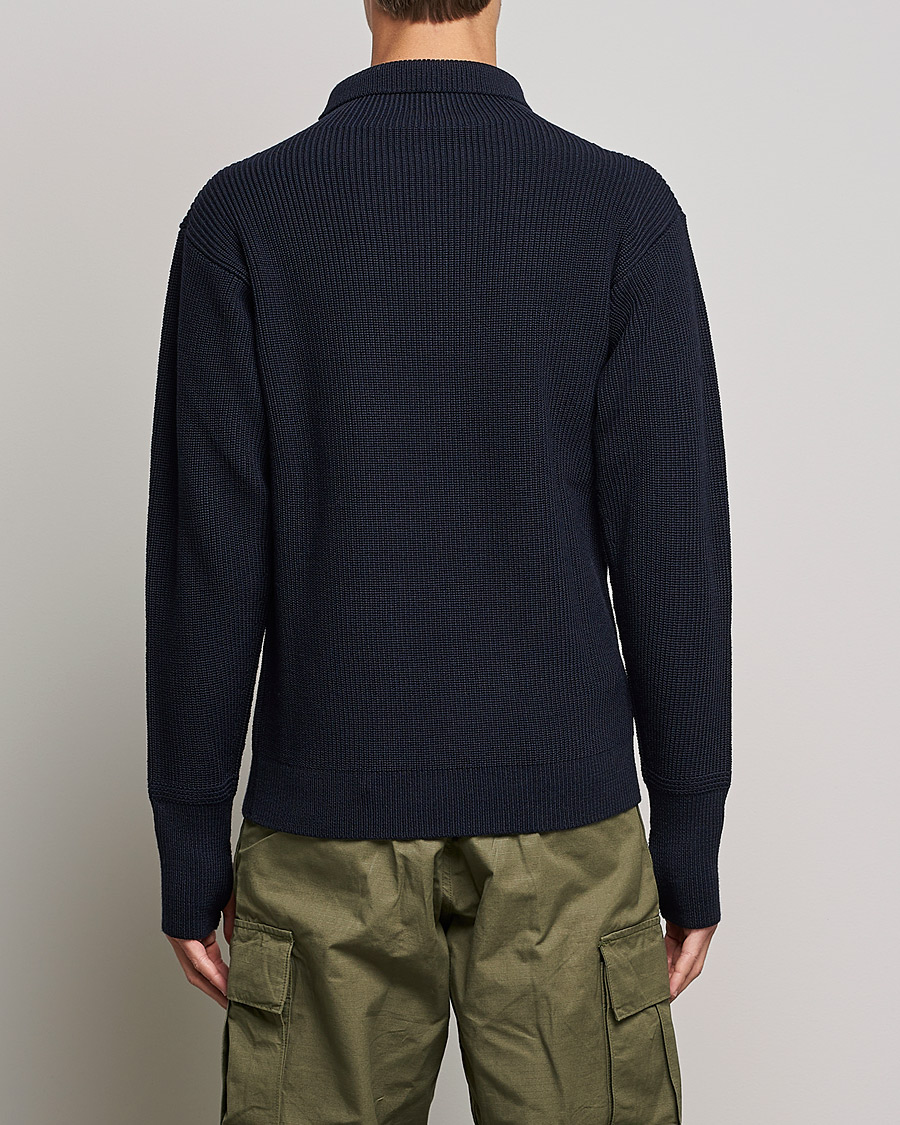 Men | Sweaters & Knitwear | Andersen-Andersen | Sailor Wool Turtleneck Navy Blue